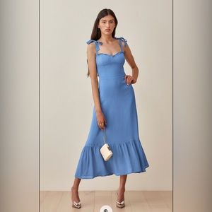 COPY - Reformation Nikita Dress in Azure